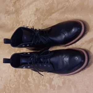 JOUSEN BEAUTIFUL CHUKKA BOOTS CLASSIC PREMIUM LEATHER Color Black Size 9